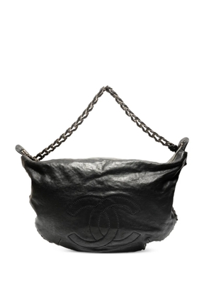 CHANEL Pre-Owned 2005 chain leather shoulder bag - Black