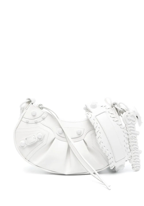 Balenciaga small Le Cagole leather shoulder bag - White