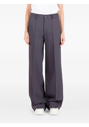 Société Anonyme pleated embroidered-pocket trousers - Purple