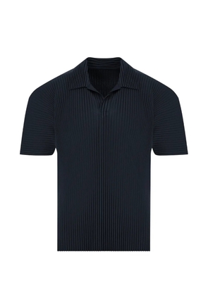 Homme Plissé Issey Miyake pleated polo shirt - Blue