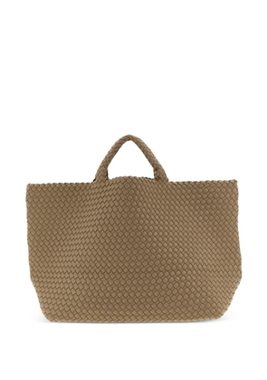 NAGHEDI logo-patch tote bag - Neutrals