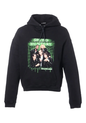 Balenciaga Pre-Owned 2018 Speedhunter graphic hoodie - Black