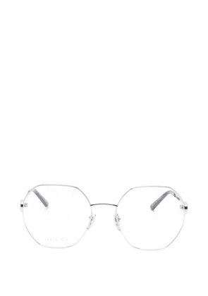 Gucci Eyewear geometric frame glasses - Silver