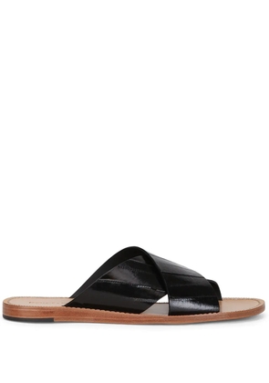 Dolce & Gabbana Pantheon leather sandals - Black