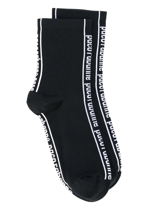 Rabanne logo socks - Black