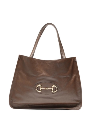 Gucci Pre-Owned 2019-2020 Horsbit shoulder bag - Brown