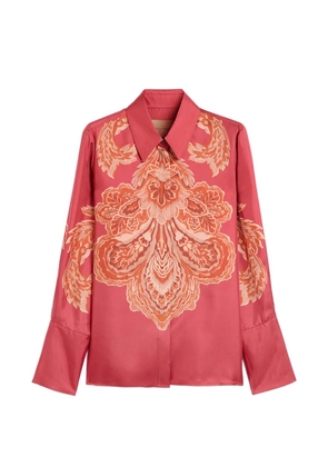 Momoni Nina placed print shirt - Pink