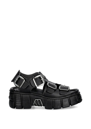 NEW ROCK buckle-strap sandals - Black