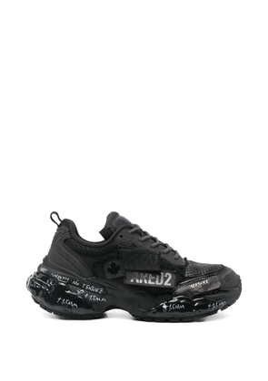 DSQUARED2 Faster texture sneakers - Black