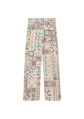 Momoni printed straight trousers - Neutrals
