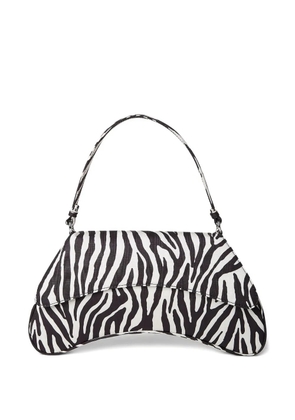 Simon Miller zebra-print top-handle shoulder bag - Black