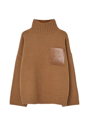 JW Anderson leather patch pocket sweater - Neutrals