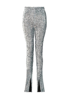 16Arlington sequin split trousers - Silver