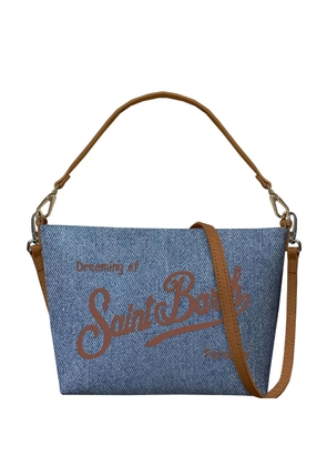 MC2 Saint Barth Aline Shoulder logo denim shoulder bag - Blue