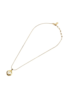 Saint Laurent Pre-Owned 1980-1990 octagonal-pendant necklace - Gold