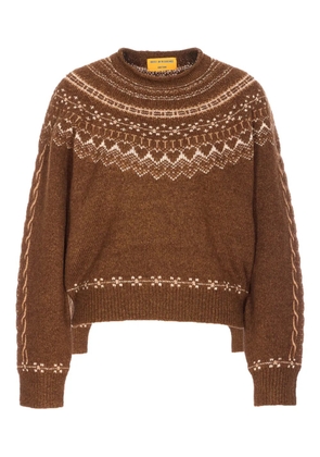 Guest In Residence Cloud Chalet patterned sweater - Brown