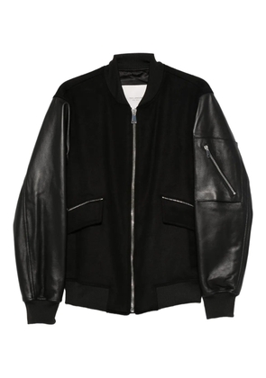 YES LONDON panelled zip-up jacket - Black