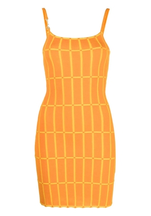 Jacquemus Maille Malha fitted dress - Orange
