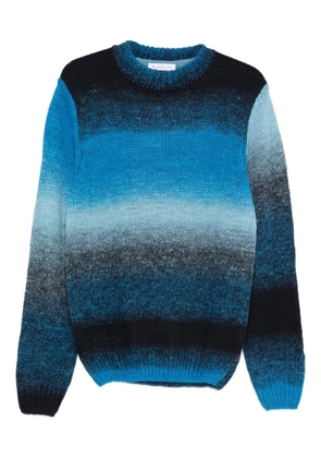 Manuel Ritz striped-pattern sweater - Blue