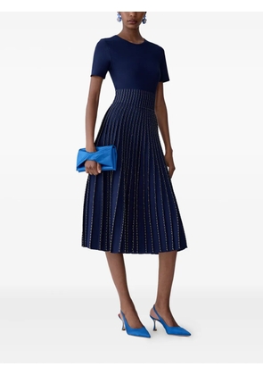 Carolina Herrera bead-embroidered dress - Blue