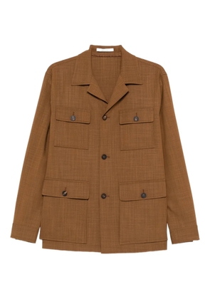 Tagliatore front-pocket shirt jacket - Brown