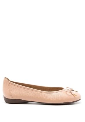 Sarah Chofakian France lace-up ballerina shoes - Neutrals