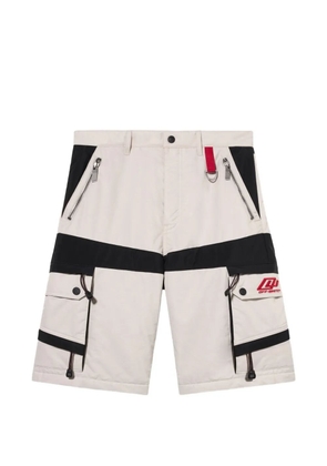 Off-White zip-pockets panelled cargo shorts - Neutrals