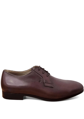 Tod's leather derby shoes - Brown
