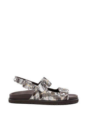 Missoni buckle strap sandals - Brown