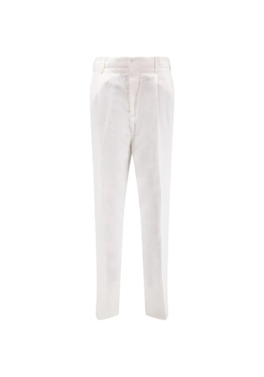 Brunello Cucinelli buttoned pleated trousers - White