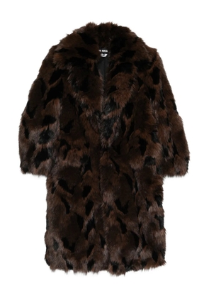 Junya Watanabe faux-fur coat - Brown