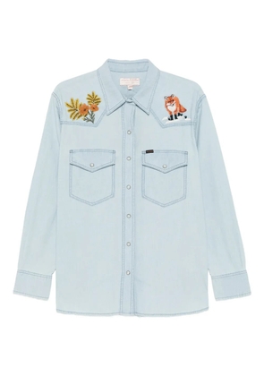 Filson embroidered-western shirt - Blue