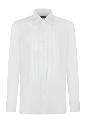 TOM FORD pointed-collar long-sleeve shirt - White