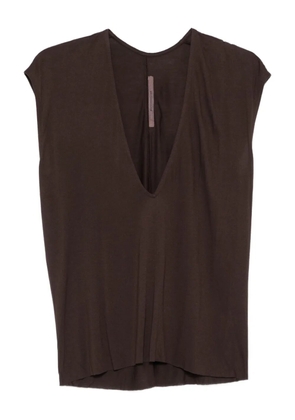 Rick Owens Lilies v-neck tank top - Brown