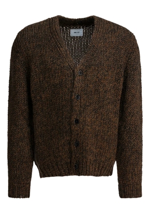NN07 button wool cardigan - Brown