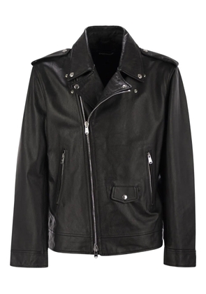 DONDUP leather biker jacket - Black