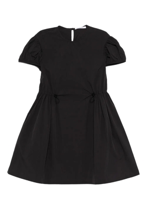 Cecilie Bahnsen puff-sleeve tie dress - Black