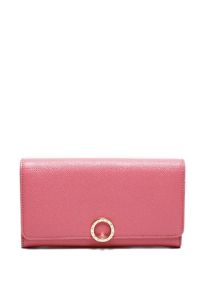 Bvlgari Pre-Owned 2020s leather clip-on wallet - Pink