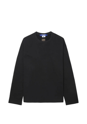 Junya Watanabe MAN long-sleeves logo T-shirt - Black