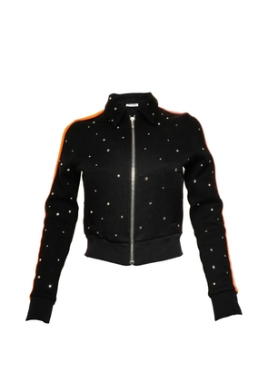 Miu Miu Pre-Owned 2017 zip-up sweatshirt - Black