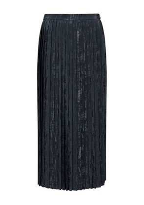 MM6 Maison Margiela pleated print skirt - Black