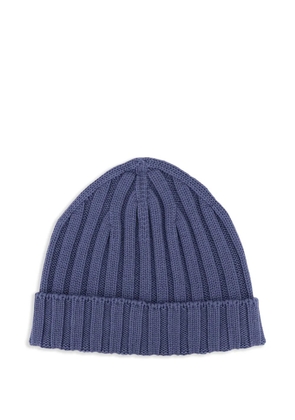 Filippo De Laurentiis ribbed-knit beanie hat - Blue