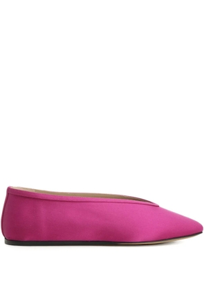 Le Monde Beryl Luna satin ballet flats - Pink