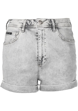 Philipp Plein denim short shorts - Grey