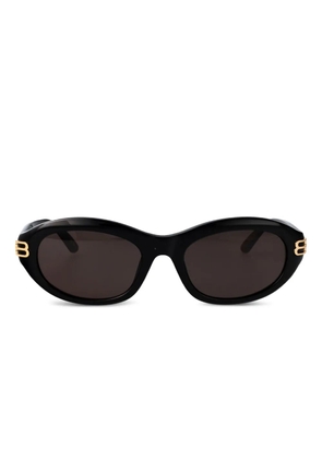 Balenciaga Eyewear logo oval-frame sunglasses - Black
