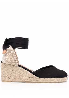 Castañer Chiara 70mm wedge espadrilles - Black