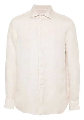 120% Lino long-sleeves linen shirt - Neutrals