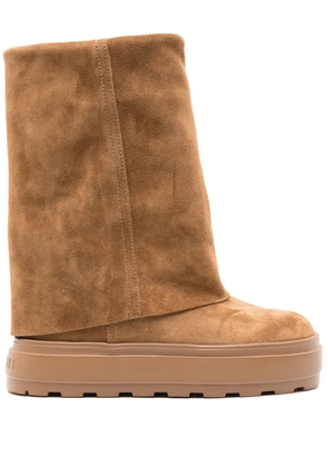 Casadei folded-top boots - Brown