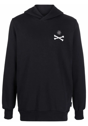 Philipp Plein skeleton-print pullover hoodie - Black