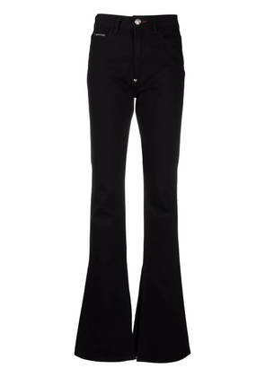 Philipp Plein high-rise flared jeans - Black